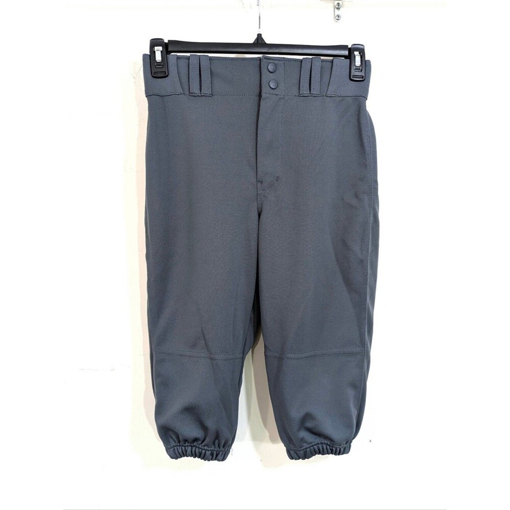 Champro Solid Dark Grey Baseball Pants - Half Leg Knickers Style - Size Youth XL